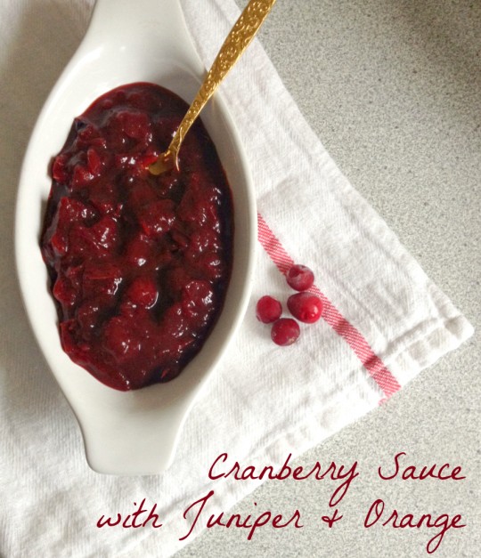 Cranberry Sauce with Juniper and Orange | Rosemarried