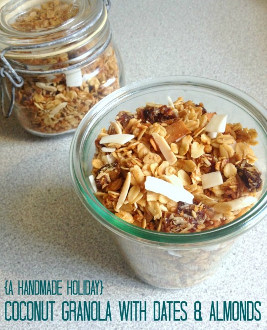 Coconut and Date Granola | Rosemarried