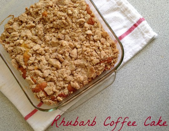 rhubarb coffee cake | rosemarried.com