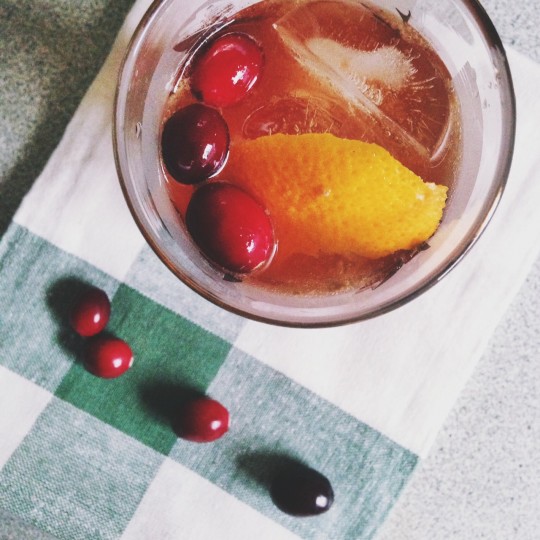 cranberry rum punch | rosemarried.com